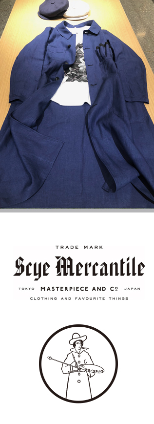 Scye Mercantile×河内洋画材料店コラボPAINTER COAT