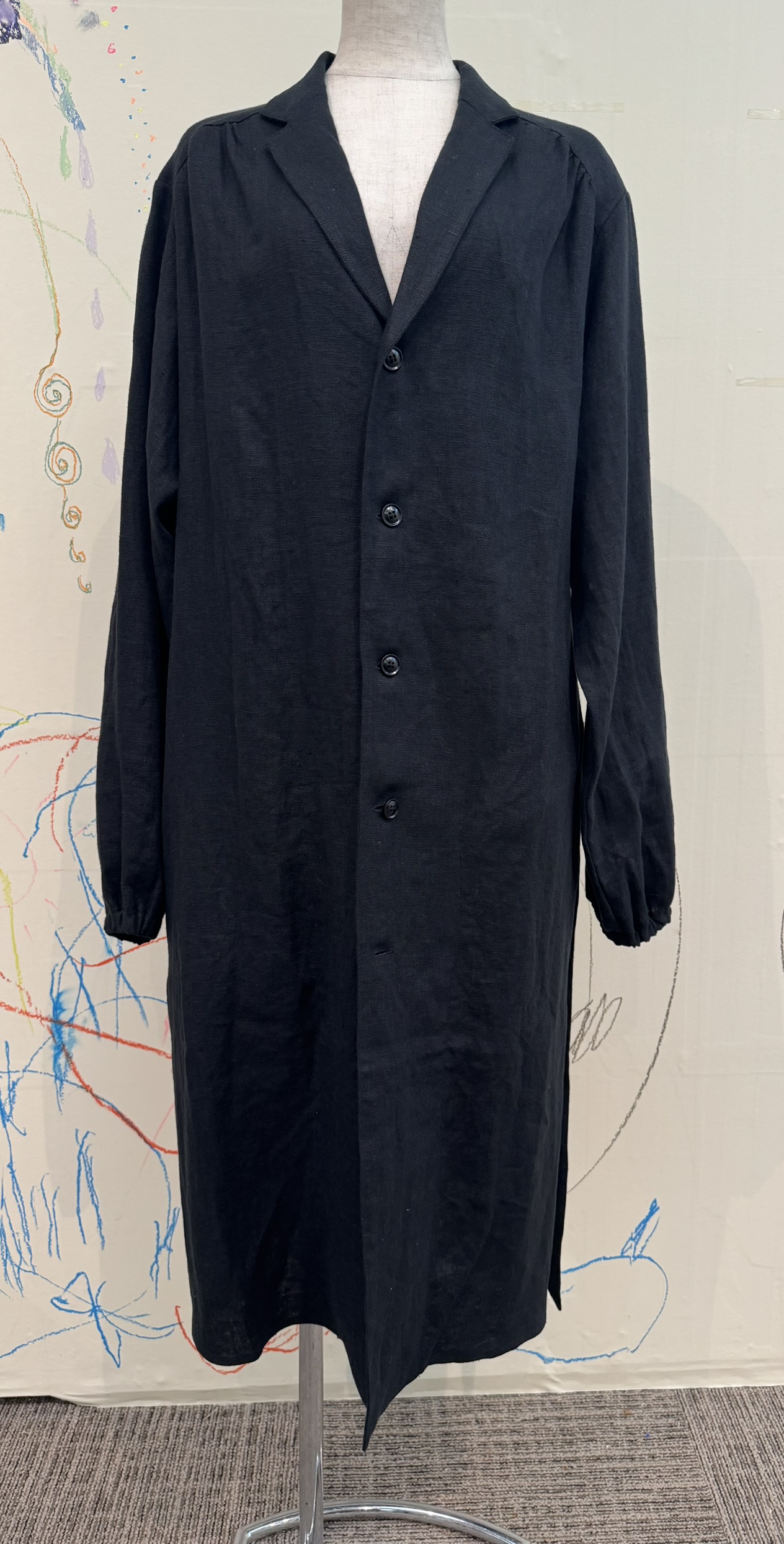 BLOUSE TYPE2<br>NEW Linen 黒 (unisex)